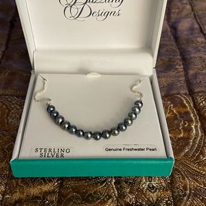 freshwater pearls sterling silver necklace